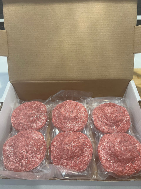 Box of 12 Québec Wagyu Beef Burger Patties – 2 KG (168g Each) -