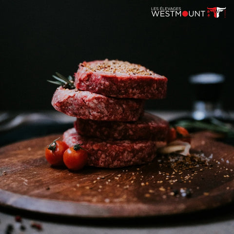 Box of 12 Québec Wagyu Beef Burger Patties – 2 KG (168g Each) -
